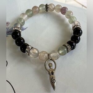 Fluorite Goddess Beaded Bracelet
